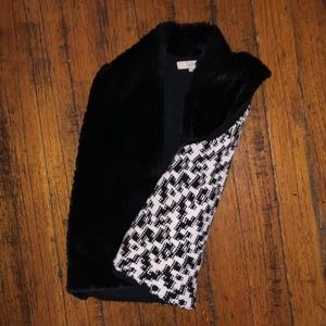 Faux fur vest